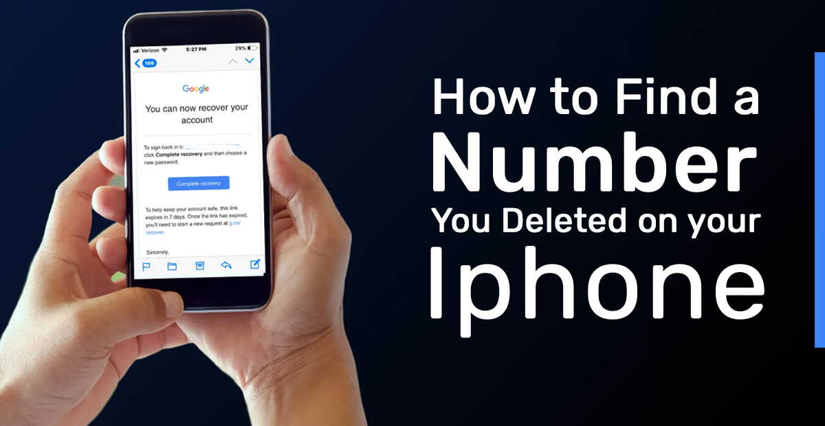 how to find a number you deleted on iPhone