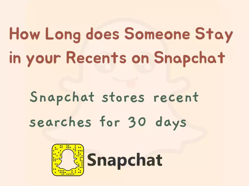 How Long does Someone Stay in your Recents on Snapchat